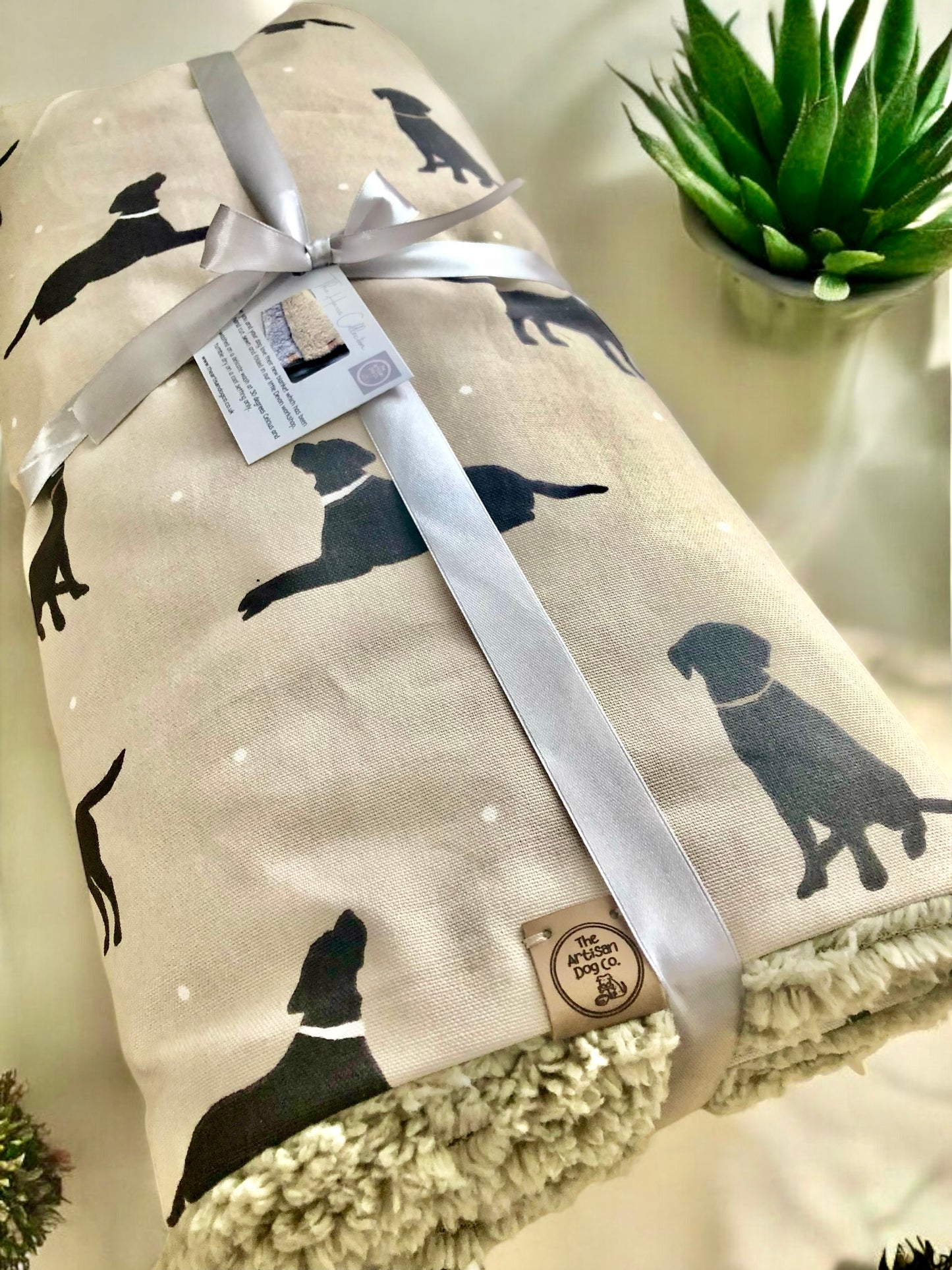 Handcrafted Luxury Dog Blanket - The Walter Collection Dog Print