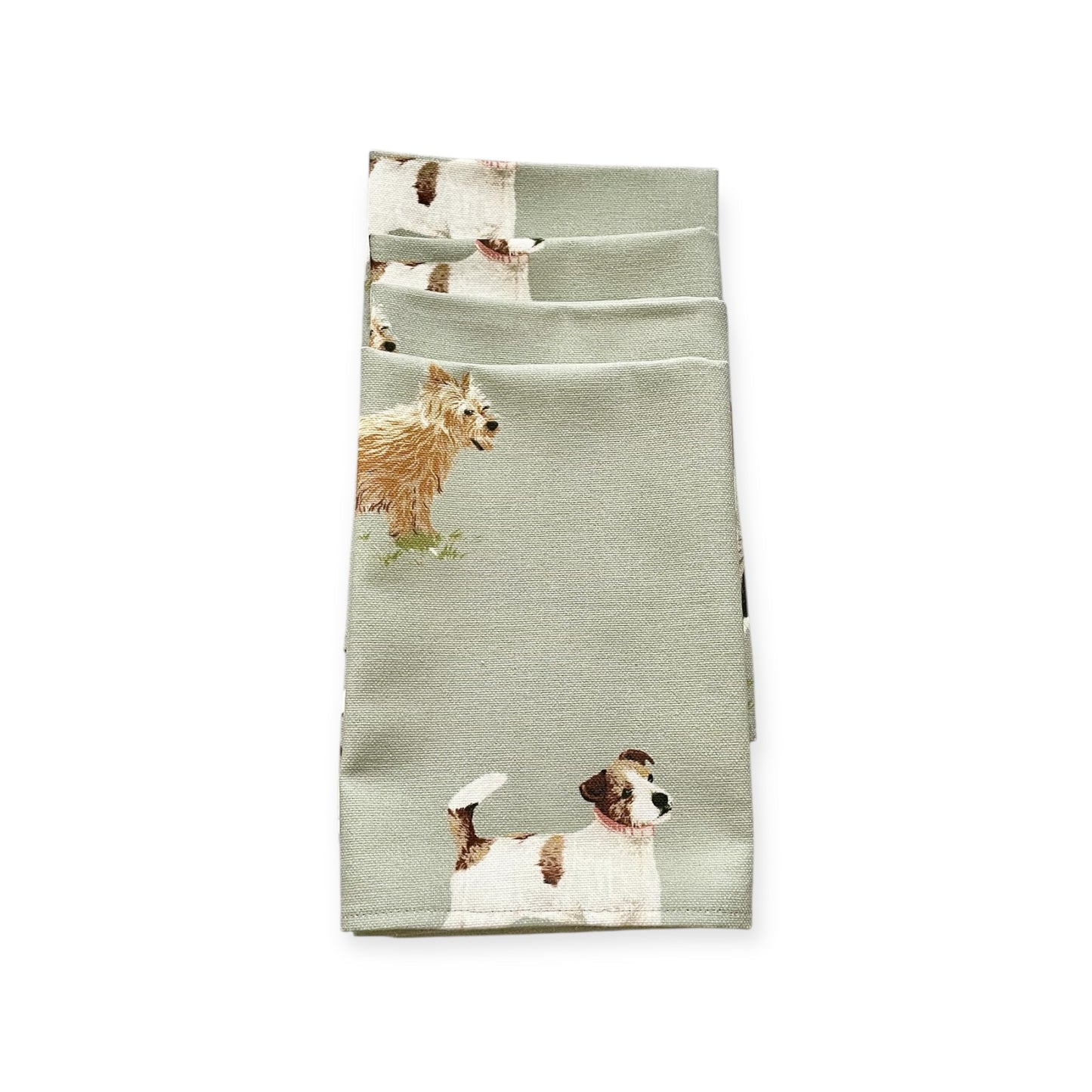 Multi-Breed Dog Print Set of 4 Table Napkins