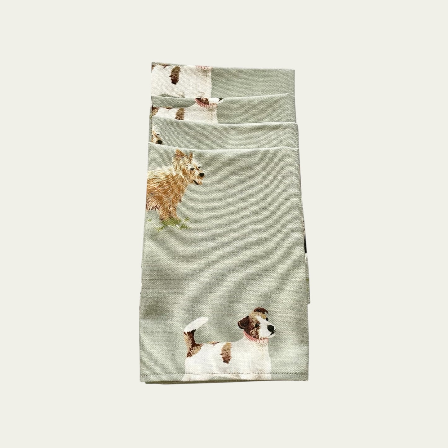 Multi-Breed Dog Print Set of 4 Table Napkins