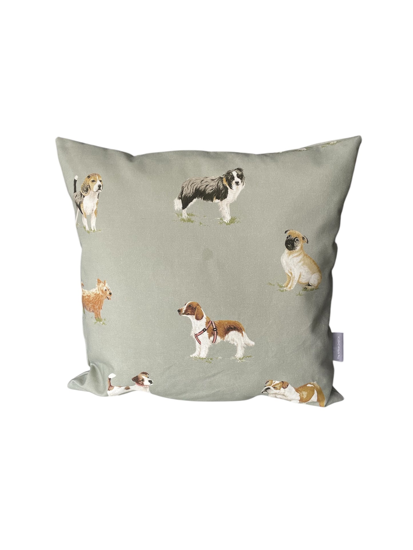 Multi-Breed Dog Print Cushion