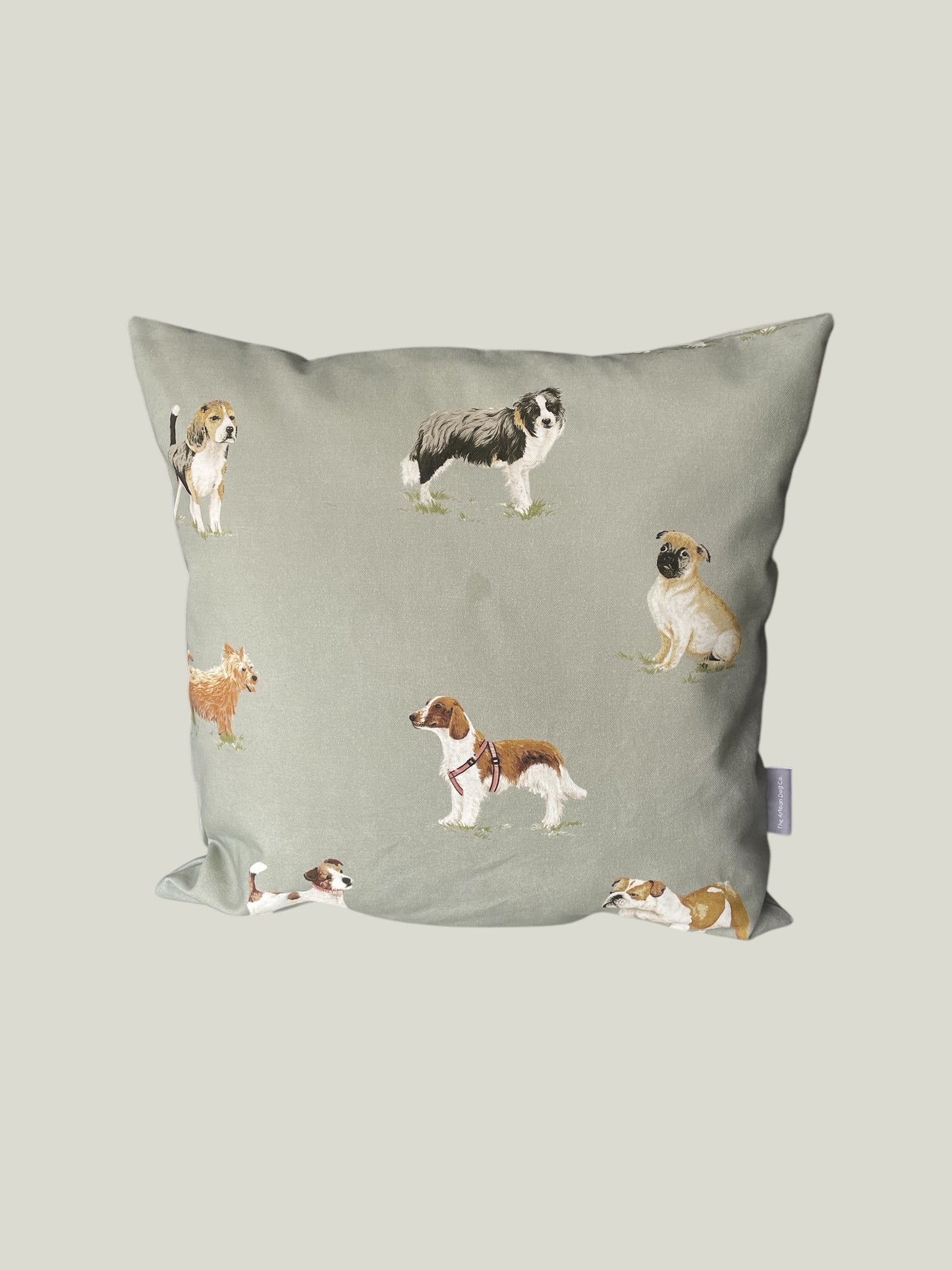 Multi-Breed Dog Print Cushion